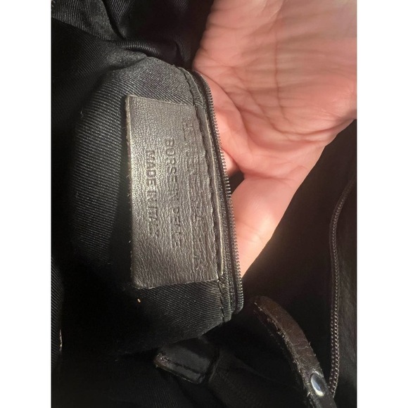 Italian Large Leather Shoulder Bag - Picture 8 of 15